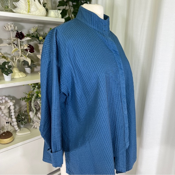 Yacco Maricard Blue Asymmetric Crossover Shirt - Picture 4 of 12